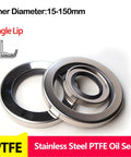 Heavy Duty PTFE Skeleton Oil Seal For High Speed Rotary Equipment Featuring A Single Lip Design And Stainless Steel Core, 15-150mm.
