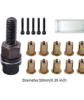 Rivet Nut Kit With Female Head M3 To M10 High Performance Mandrels For Repairing Doors And Windows Diy Tool Versatile Manual Pneumatic Or Electric Riveter Includes Nuts Rods And Storage Box showing rivets and rods.