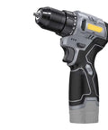 16.8V Brushless Electric Drill Mini Screwdriver With Rechargeable Lithium Ion Battery, compact handheld tool with black grip.