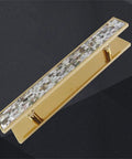 Boss Level European Stainless Steel Door Handle With Gold Shell Finish For Hotels And Karaoke Spots, Push And Pull Armrest Style