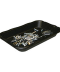 Big Magnetic Nut And Bolt Tray For Garages And Workshops Black 6 By 10 Inches Heavy Duty Magnetic Organizer with small parts