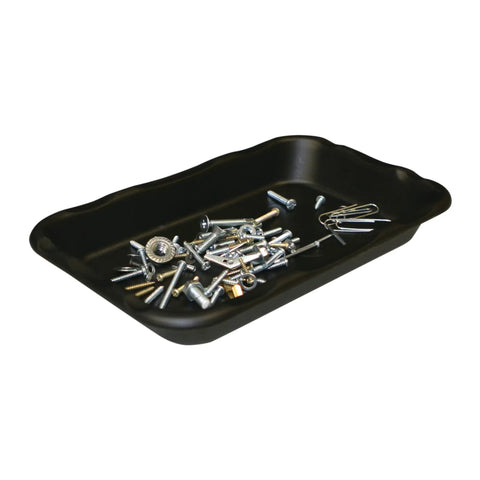 Big Magnetic Nut And Bolt Tray For Garages And Workshops Black 6 By 10 Inches Heavy Duty Magnetic Organizer with small parts