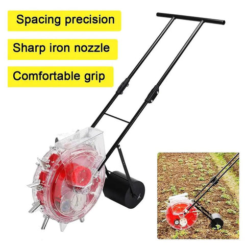 Hand Push Garden Seeder Planter For Precise Row Planting Of Corn Soybean Peanut And Cotton Eight Hole Manual Seeder
