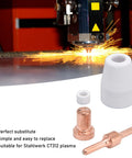 Grab Your Ultimate 65 Pcs Plasma Cutter Consumables Kit With Premium Ceramic And Copper Nozzles Built For Tough Cutting Jobs That Last Forever And Keep Performance Top Notch with spark and components.