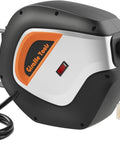 Heavy Duty Retractable Extension Cord Reel With Lit Triple Tap, 40 Foot SJT Cable, Wall Or Ceiling Mount For Garage