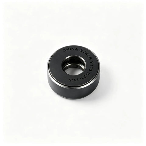 Professional Grade Steering Head Bearing Cup Race Installer Tool With Knuckle Saving Straight Shot Precision Press Fit For Harley Davidson Dyna Softail And Sportster Motorcycle Tech Essentials in black steel.