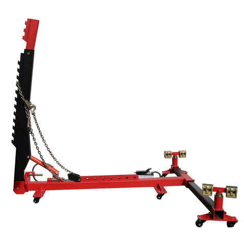 Side view of 10 Ton Auto Frame Straightener And Beam Alignment Tool for Car Body Repair, 99 inch long, 4409 lbs capacity