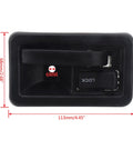 Upgrade Your Ride With This Left Or Right Car Interior Door Handle Knob That Fits Perfectly To Fix Damaged Dents And Scratches Without Cutting Wires So You Can Freshen Up Your Inner Grab Handle And Avoid Big Repair Bills Today. black ABS door handle knob, 113mm x 69mm, 6mm lock switch