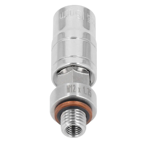 Fix Stripped Oil Pan Threads Fast With This M12x1.75 Self Tapping Drain Plug Kit Made From Durable Grade 304 Stainless Steel Including Extended Bit And Wrench For Quick Car Maintenance Jobs And Easy Engine Fixes, close-up of M12x1.75 stainless drain plug