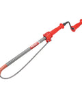 Hybrid Urinal And Shower Drain Auger With K-1 Cutter Head, red handles and telescoping snake for clearing 1-1/4 to 2 inch lines