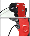 Close-up of Heavy Duty Wire Stripper Pliers with Built In Cutter for Home Depot Electrical Maintenance in use on wire.