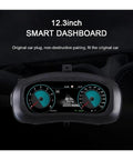 12.3 Inch LCD Dashboard Instrument Panel Replacement For VW Skoda Fabia 2008 2014 Digital Cluster Smart Gauges Speedometer With Built In Circuitry For Stable Idle Performance And Smooth Acceleration Plug And Play Upgrade, front view