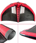 Inflatable Surf Wing For Kitesurfing And Windsurfing Dope Handheld Surf Sail With Window 6 Square Meters front and edge details