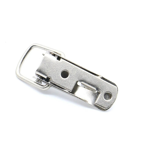 Heavy Duty J106 Cabinet Box Spring Loaded Latch Catch Toggle Lock With Hasp For Sliding Door Windows 27Mm By 63Mm Iron Build Secure Fit, iron latch close-up