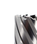 Oscarbide annular cutter, 1-9/16 in cutting diameter, steel body, close-up of toothed edge
