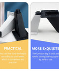 Adjustable Aluminum Cabinet Feet With Anti Slip Design shown in black and white, highlighting durability and practicality.