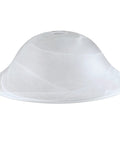 Etched Alabaster Glass Shade For E26 Medium Base Lamps 15-1/2 Inch Diameter And 5-1/2 Inch High Bowl Style Replacement Shade