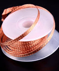 Copper spool of 5 Ft Pro-Grade Copper Desoldering Wick With No Clean Design And 280C Melting Point for solder removal.