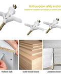 Heavy Duty Drywall Anchors Kit for Gypsum Board and Concrete Walls, shown in different materials with expansion screw tubes