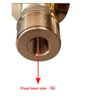 Brass Cooling Water Rotary Union Left And Right Handed Thread Two Port High Speed Joint For Rotating Equipment High Temperature Tolerance Durable Rotary Union Connector For Hydraulics And Machinery, fixed inner tube