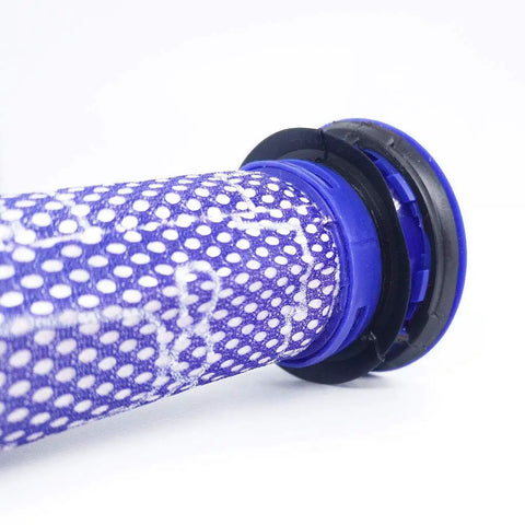 Close-up of purple pre-filter for Dyson V7 V8 vacuum, part of Replacement 2 Pre Filters And 2 Post Filters Set for Animal and Absolute Models.