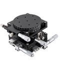 Manual Linear Position Stage With R Axis For Precision Lab And Workshop Use, Desktop Sliding Table Sized 90mm By 90mm, Pro Grade Micrometer