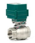 One And One Quarter Inch Tough As Nails Motorized Ball Valve Made From 304 Stainless Steel Full Port NSF Certified Electric Valve