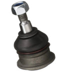 Rock Solid Heavy Duty Suspension Ball Joint With Forged Construction For Strength And Smooth Steering, Chloroprene Rubber Boot Durability, Precision Micron Tolerances For Long Lasting Performance And A Ride You Can Trust. Close-up of forged ball joint with rubber boot