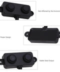 Boss Level Ultrasonic Distance Sensor For Robots, UART Controlled Range Detector, front, side, IP67 waterproof