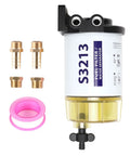 10 Micron Fuel Water Separator Filter Assembly Kit For Marine Outboards Compatible With Mercury And Yamaha Engines Replaces Multiple Part Numbers