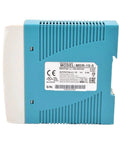 Workhorse Industrial 5V 2A DIN Rail Power Supply With 10W Output, Fanless And Silent For Dense Factory Floors, Handles -20C To 70C, 77% Efficiency, Built In Short Circuit, Overload, And Overvoltage Protection, blue DIN rail unit