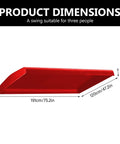 Red 75 By 47 Inch Heavy Duty Waterproof Outdoor Swing Canopy Cover With Side Grommets 210D Oxford Fabric Replacement dimensions