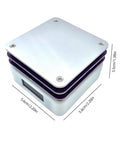 65W Mini Hot Plate Soldering Station for SMD Rework and Desoldering, Compact PCB Preheater Plate dimensions shown