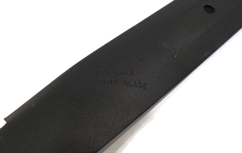 Close-up of 22 Inch Recycler Mower Replacement Blade For Tooth Mulcher Genuine 131-4547-03 59534P Display Pack Heavy Duty OEM Grade
