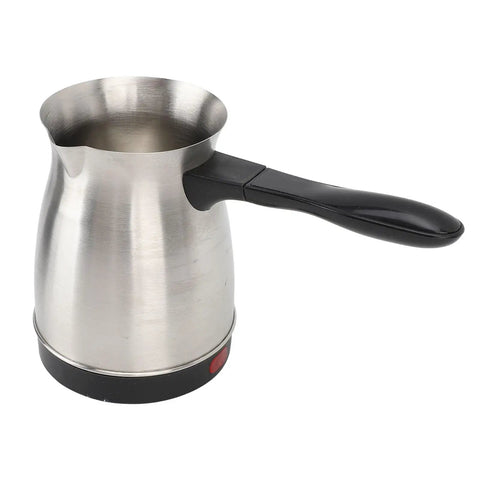 Electric Turkish Coffee Maker Pot 600ml Stainless Steel With Anti Scald Handle Fast Heating Tea Kettle