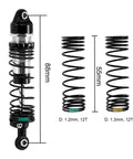 88mm Oil Shocks With Progressive Springs For 1/16 Mini Maxx Mini XRT RC Car, Adjustable Dampers With CNC Aluminum Bodies