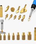 18-Piece Pro-Grade 3D Print Finishing Tool Kit With Heat Set Insert Tips And Brass Soldering Iron Tips