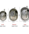 Heavy Duty Stainless Steel Pig Waterer Bowl With Nipple Feeder For Hog Sows Swine And Piglets Rustproof Farm Livestock Cup sizes