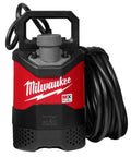 Cordless 1HP 2 Inch Submersible Pump With Powerstate Brushless Motor And Smart Dry Run Shut Off, red and black design.