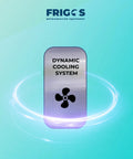 Dynamic cooling system label for Eighty Inch Bulletproof Build Three Door Glass Merchandiser Refrigerator.