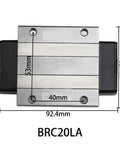 One Piece Beefy Linear Guide System With BRC20 BRC20LA BRH20AL GK Block diagram with dimensions for precise CNC projects