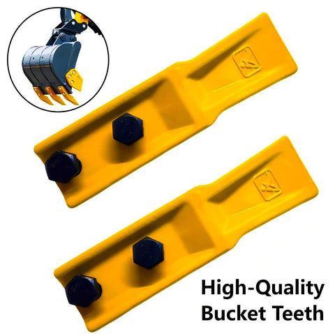 Two Piece Excavator Tooth Type Skid Steer Loader Backhoe Set With Pins Quick Change Teeth For Mini Excavators