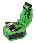 Pro Grade Workhorse Fiber Cleaver With 16 Cleaving Spots And Tungsten Steel Blade For 0.25mm And 0.9mm Fiber Cables, Green Optical Cutting Tool For Precise Clean Cuts And Slippage Resistant Performance, green fiber cleaver