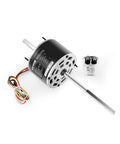 One Third HP RV Air Conditioner Fan Motor With Capacitor AC 115V 3A Dual Speed 1675 and 1350 RPM 0.5 Inch Shaft Replacement