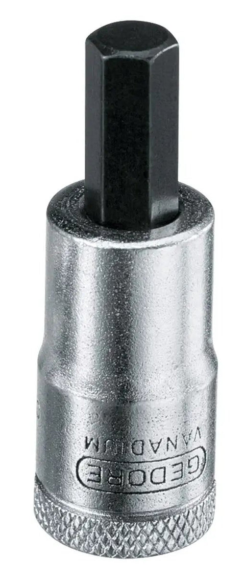 Single socket from 10-Piece 3/8 Inch Drive In-Hex Screwdriver Bit Socket Set with 4-10 Mm Bits Includes Short And Long Bits