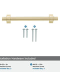Davenport Champagne Bronze Cabinet Pull Six and a Half Inch Overall Length Five and One Sixteenth Inch Center to Center with screws
