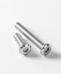 M5 x 10mm Flat Head Hex Socket Cap Screws Bolts 304 Stainless Steel 18 8 Hex Drive Bright Finish Fully Thread Pack of 25 With Hex Key