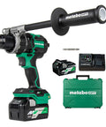 36V Cordless Brushless Hammer Drill Kit With Half Inch Chuck, Beast Power For Tough Jobs, with case, batteries, charger