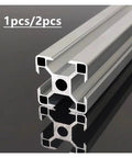Rock Solid 3030 Aluminum Extrusion With Built In Wire Channel For A Clean Setup On Any Cnc Or 3d Printer Frame Featuring No Drama Cable Management Smooth T Slot Mounting Plus Five Piece Connector Kit, close-up of 3030 profile showing internal channels.