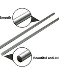 Pro Grade 2 Pack 10mm By 600mm Linear Motion Rods Chrome Plated Case Hardened Shafts showing smooth anti-rust finish